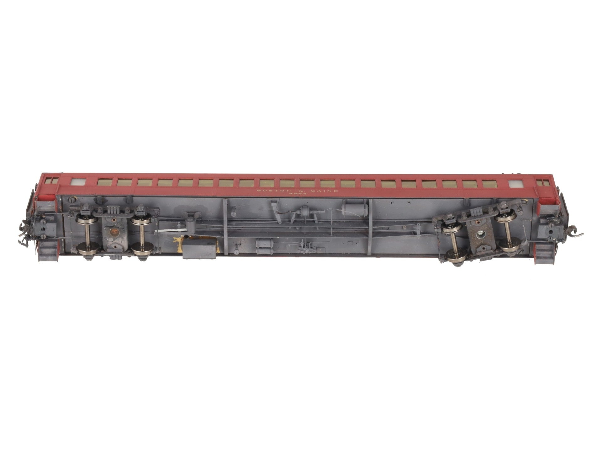 HO Scale BRASS Boston & Maine Coach Passenger Car- Painted