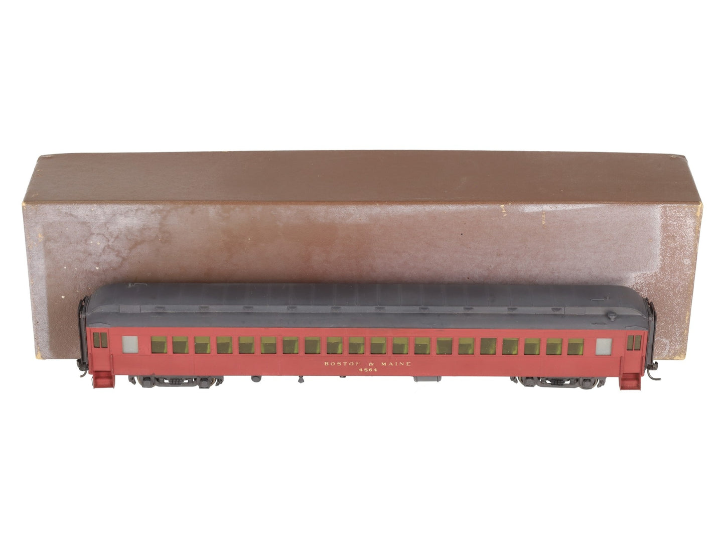 HO Scale BRASS Boston & Maine Coach Passenger Car- Painted
