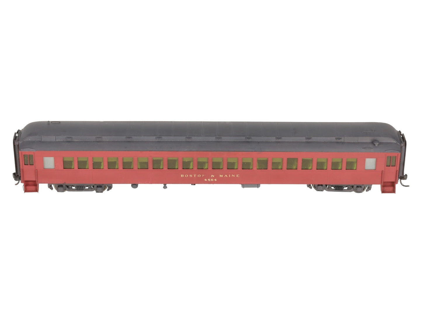 HO Scale BRASS Boston & Maine Coach Passenger Car- Painted