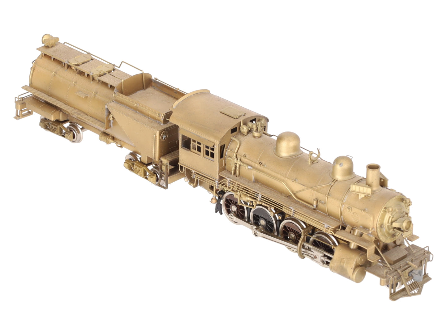 Pacific Fast Mail HO BRASS UP 2-8-0 Steam Locomotive & Tender EX/Box
