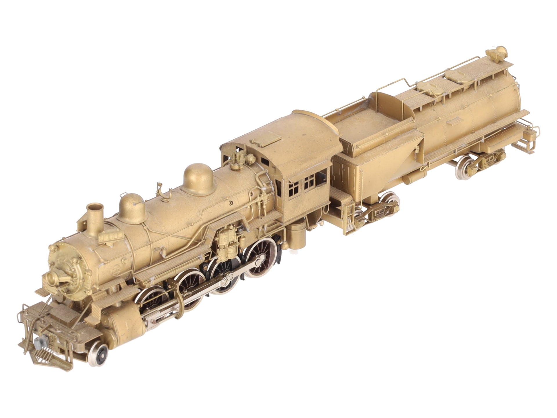 Pacific Fast Mail HO BRASS UP 2-8-0 Steam Locomotive & Tender EX/Box