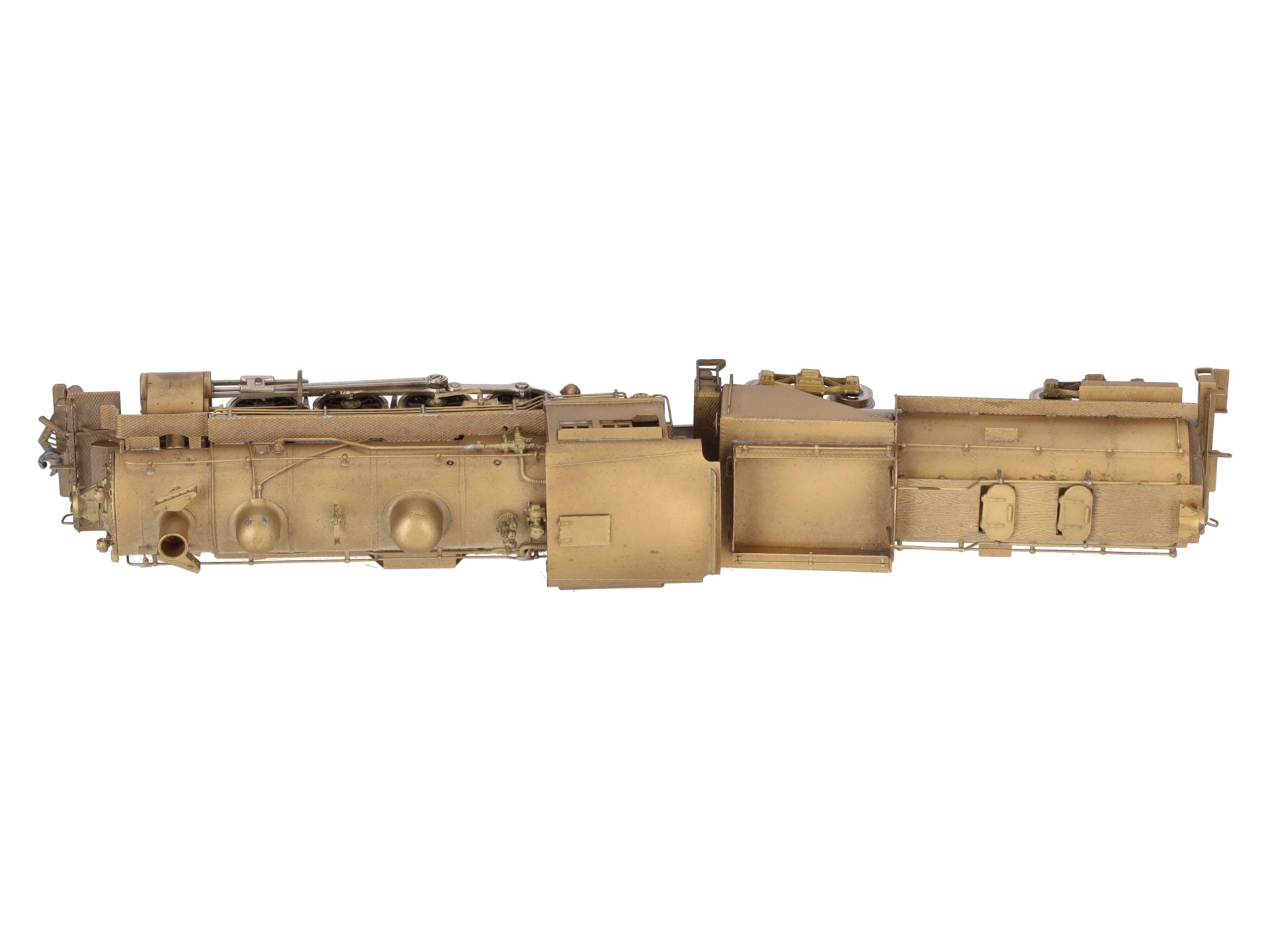 Pacific Fast Mail HO BRASS UP 2-8-0 Steam Locomotive & Tender EX/Box
