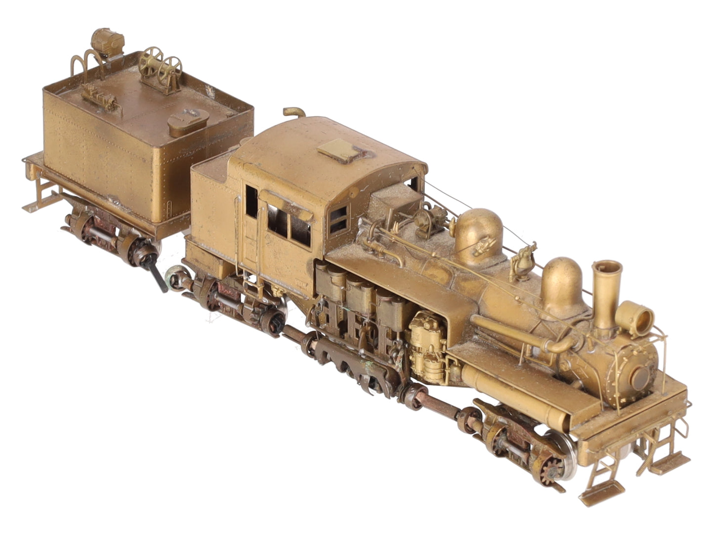 United Scale Models HO BRASS Pacific Coast Shay Locomotive - unpainted EX/Box