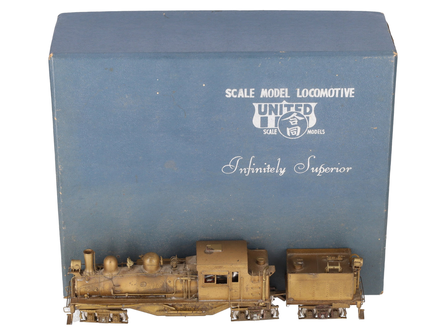 United Scale Models HO BRASS Pacific Coast Shay Locomotive - unpainted EX/Box