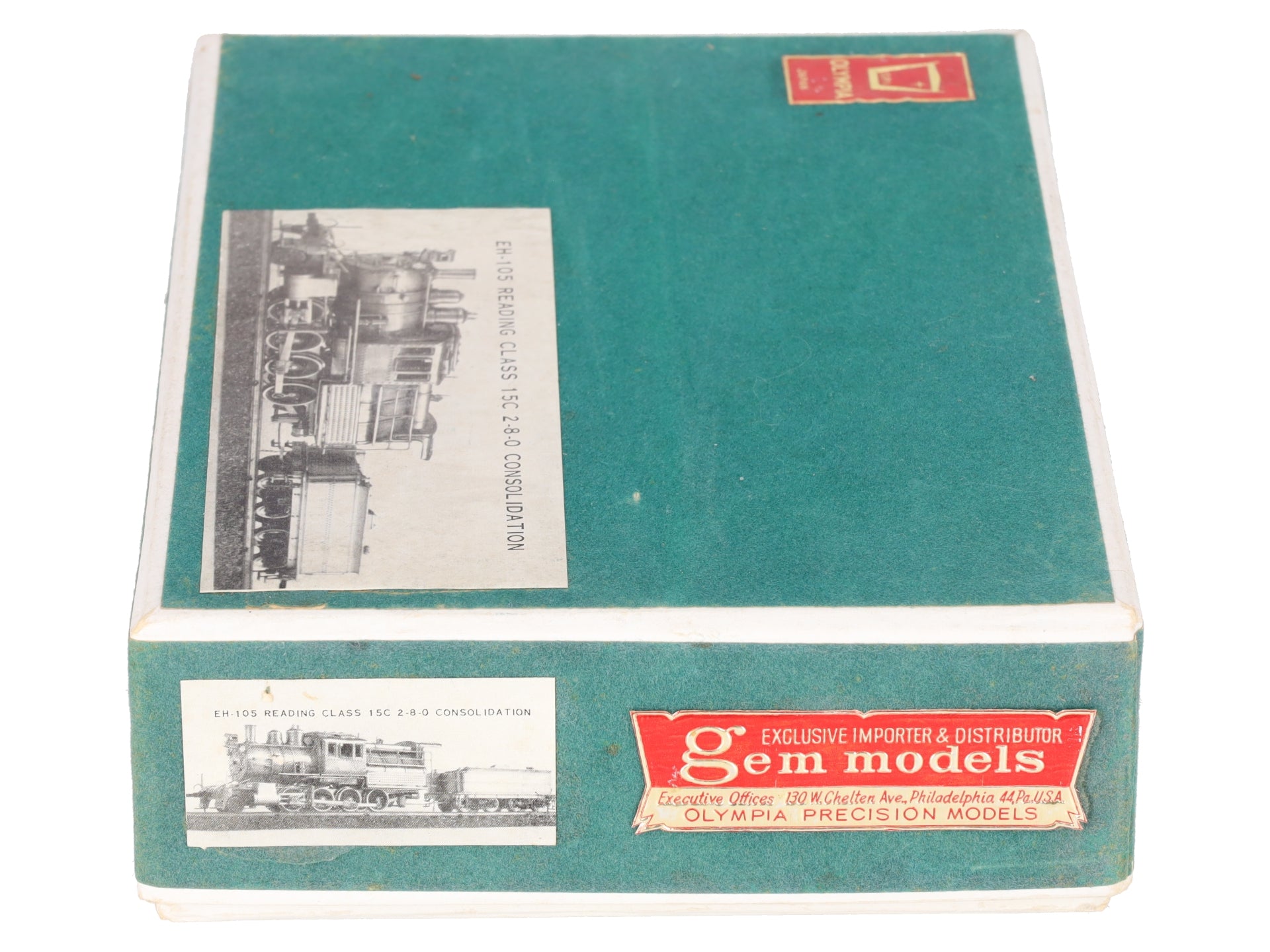 Gem Models EH105 HO BRASS Reading Class 15C 2-8-0 Consolidation Steam Locomotive EX/Box