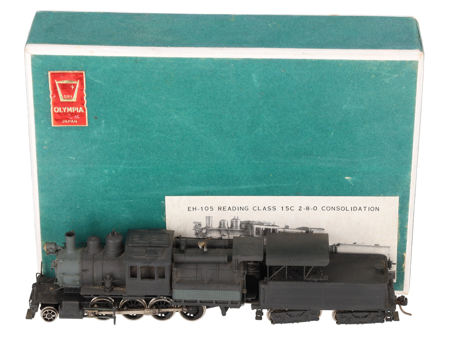 Gem Models EH105 HO BRASS Reading Class 15C 2-8-0 Consolidation Steam Locomotive EX/Box