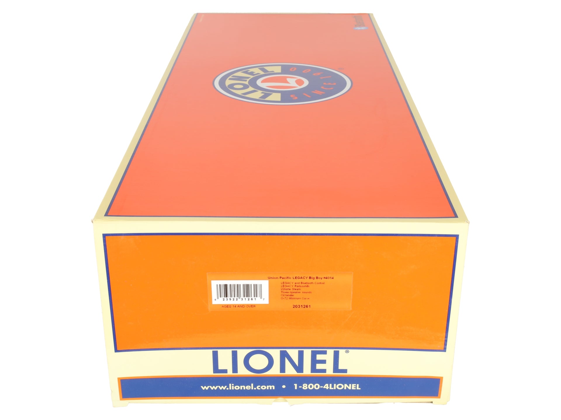 Lionel 2031261 O Gauge Union Pacific Big Boy Steam Locomotive #4014 w/Legacy VG/Box