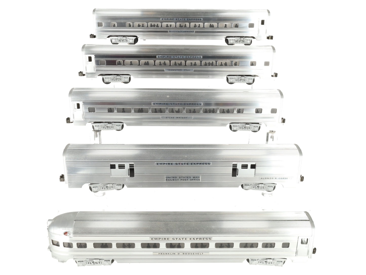 MTH 20-6504 O New York Central 70' Aluminum Passenger Car Set (Set of 5) EX/Box