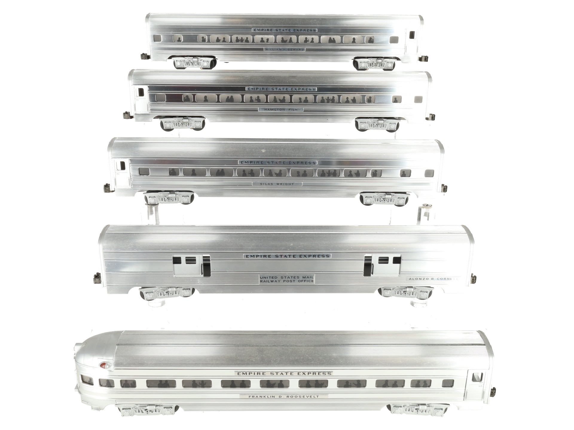 MTH 20-6504 O New York Central 70' Aluminum Passenger Car Set (Set of 5) EX/Box