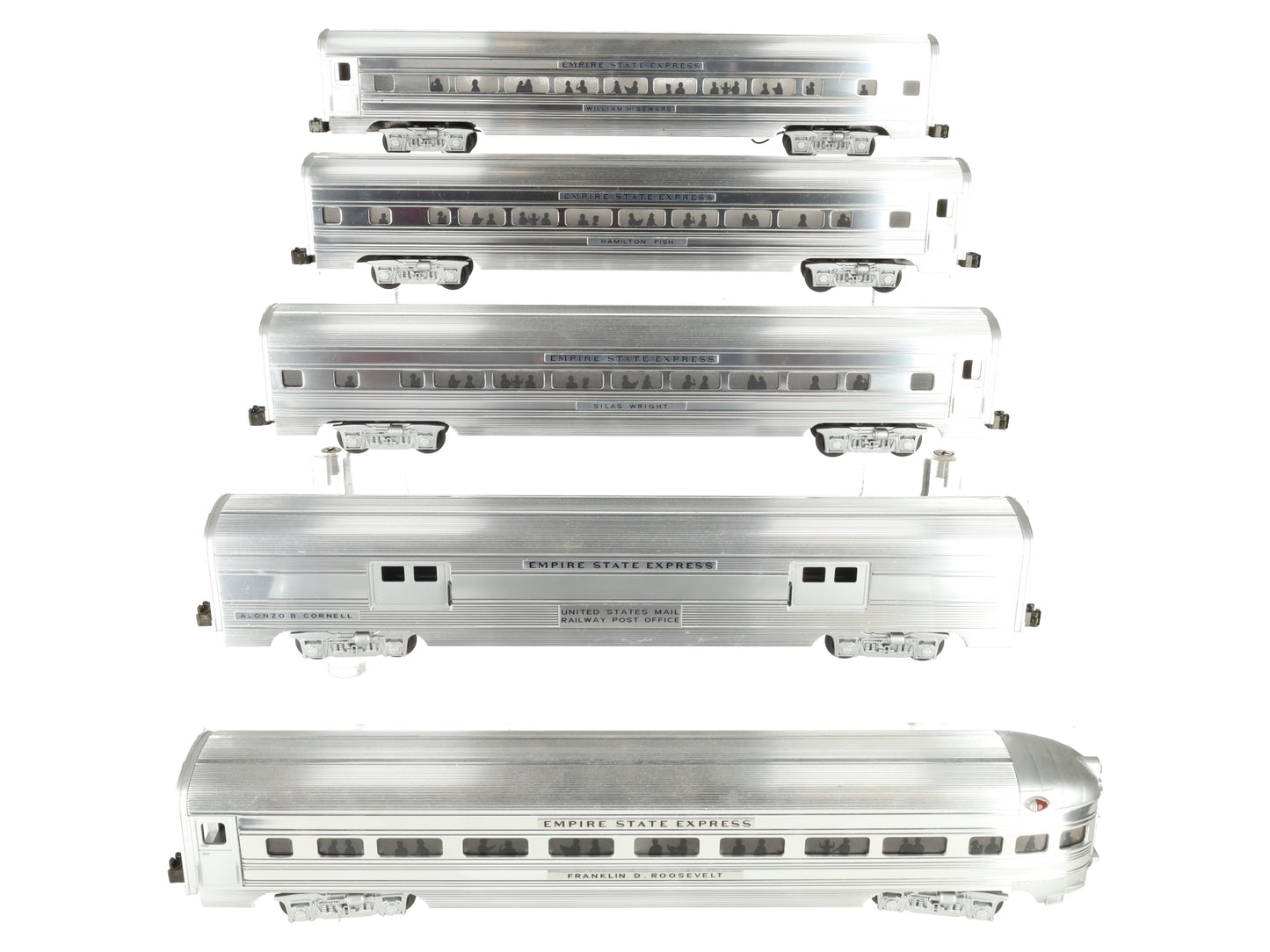 MTH 20-6504 O New York Central 70' Aluminum Passenger Car Set (Set of 5) EX/Box