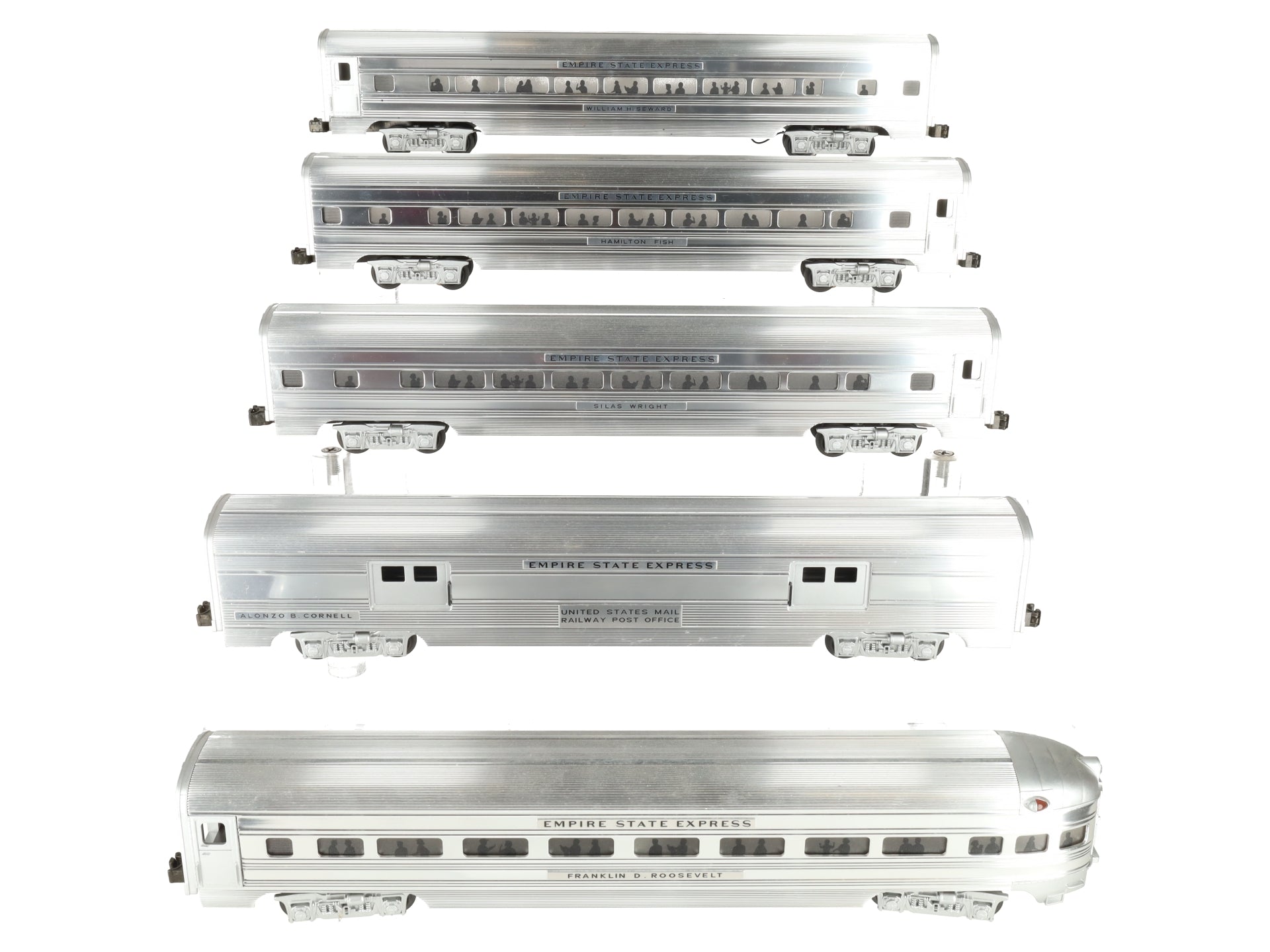MTH 20-6504 O New York Central 70' Aluminum Passenger Car Set (Set of 5) EX/Box