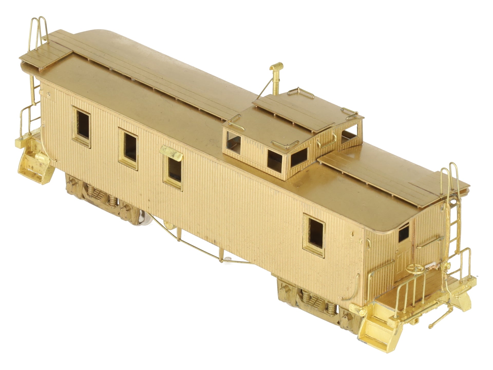 HO Scale BRASS Long Caboose- Unpainted EX