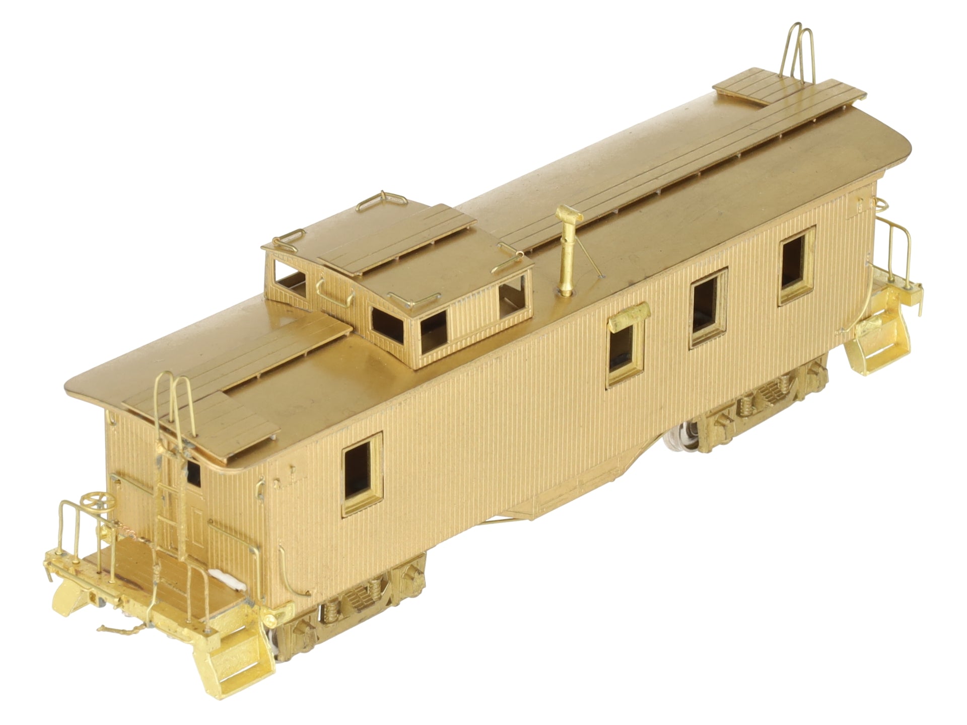 HO Scale BRASS Long Caboose- Unpainted EX