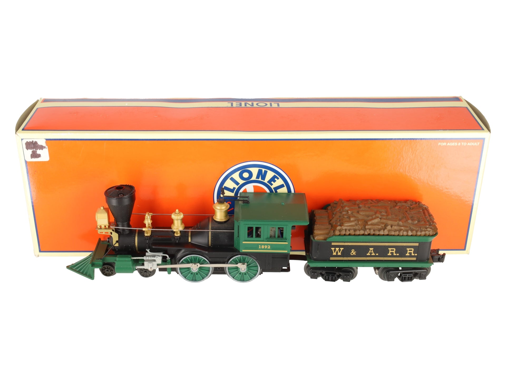 Lionel 6-38658 W&ARR 4-4-0 American Steam Loco & Tender #1892 with TrainSounds EX/Box