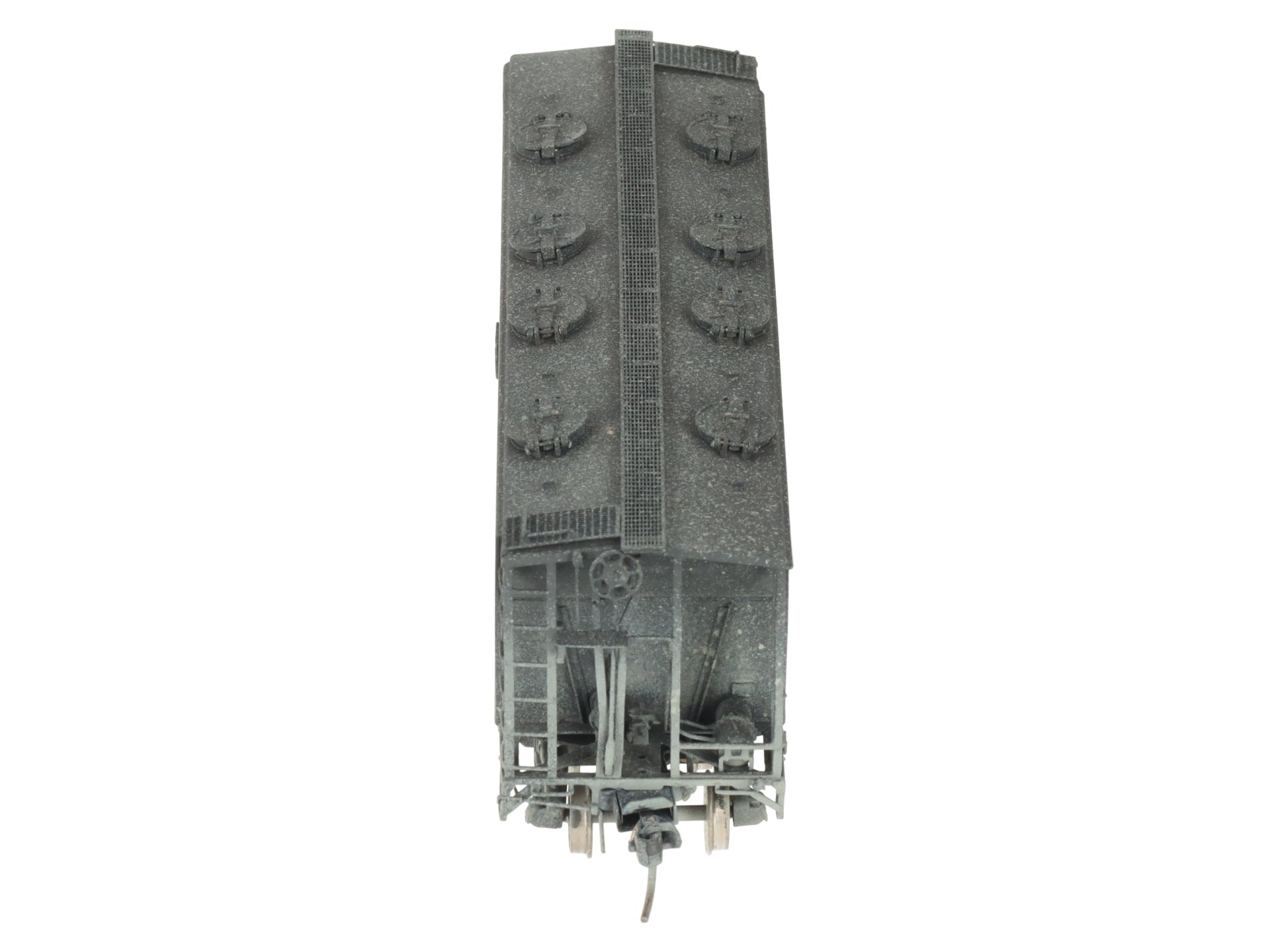 Overland OMI-3182 HO BRASS THB Slab Side Covered Hopper #2808 -Weathered