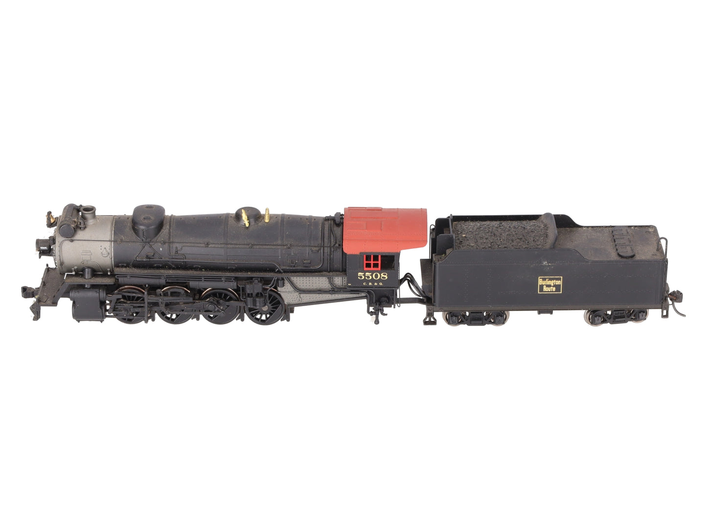 Broadway Limited 204 HO CB&Q 0-4 2-8-2 Steam Locomotive And Tender #5508 VG