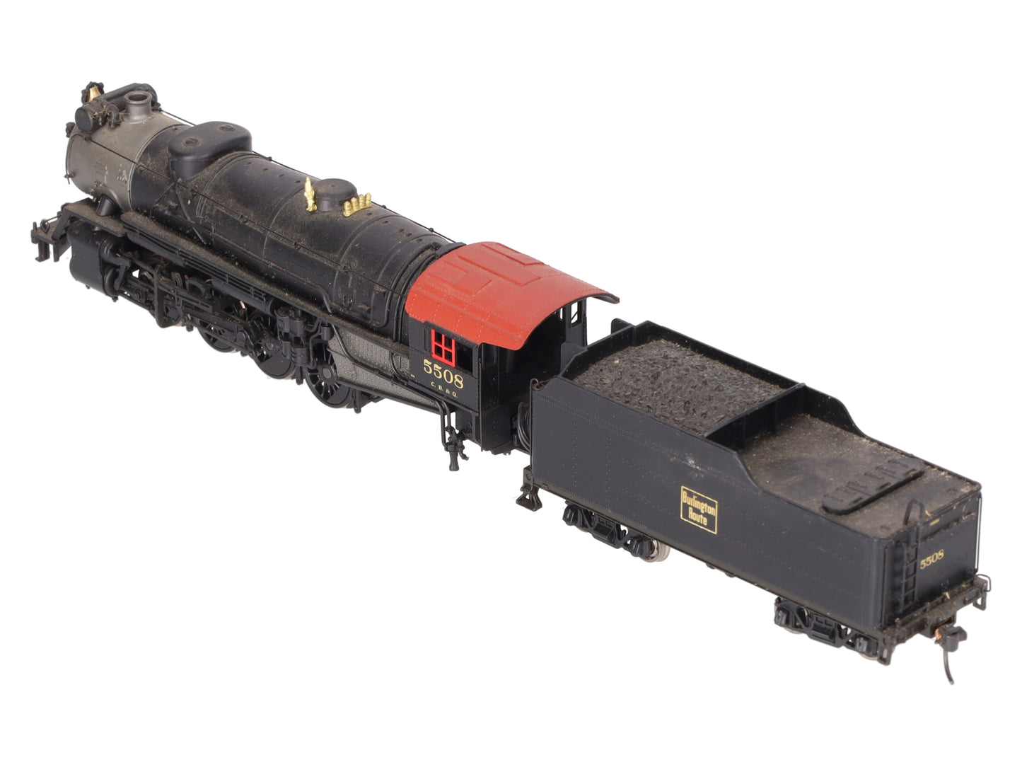 Broadway Limited 204 HO CB&Q 0-4 2-8-2 Steam Locomotive And Tender #5508 VG