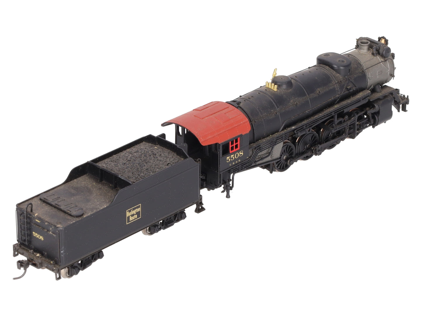 Broadway Limited 204 HO CB&Q 0-4 2-8-2 Steam Locomotive And Tender #5508 VG