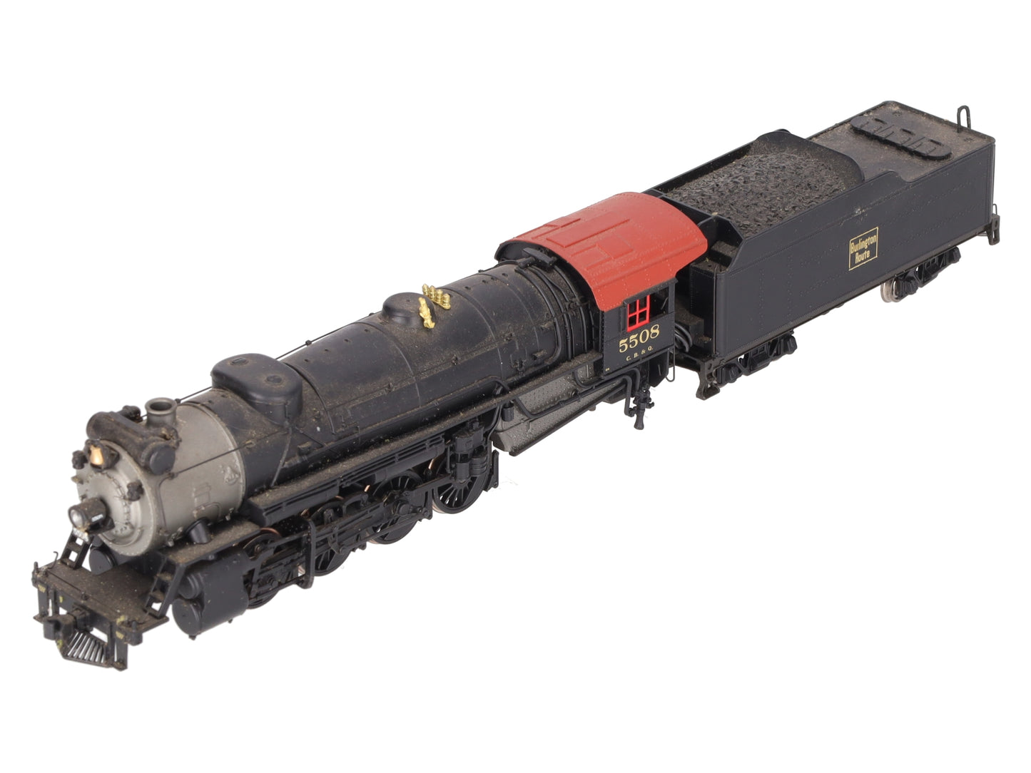 Broadway Limited 204 HO CB&Q 0-4 2-8-2 Steam Locomotive And Tender #5508 VG