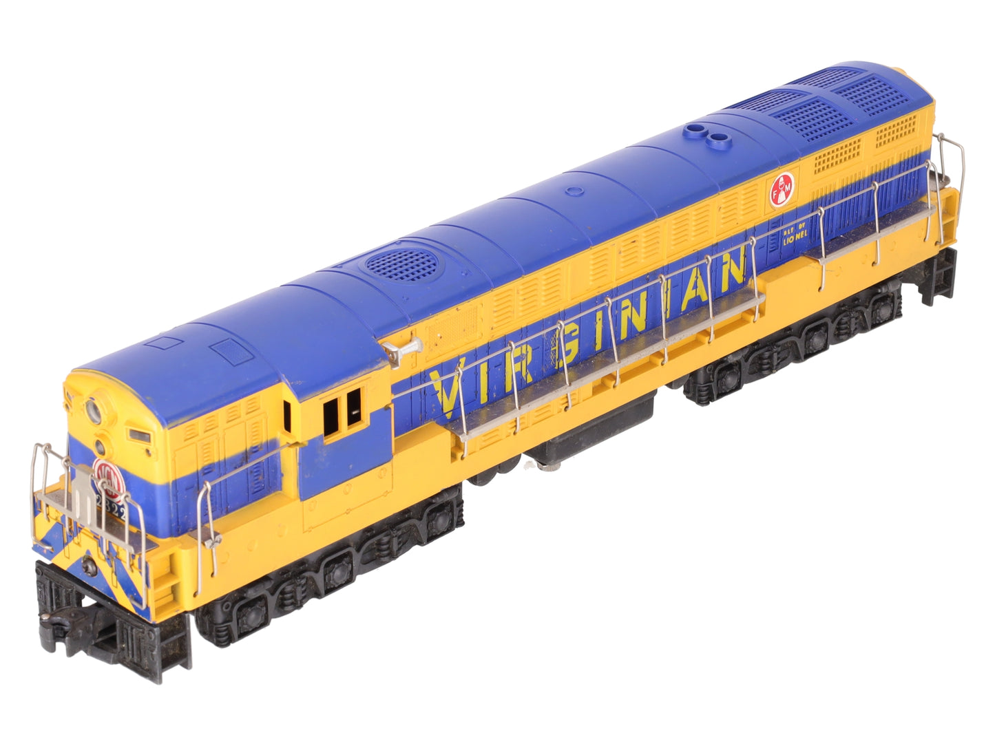 Lionel 2322 Vintage O Virginian Blue & Yellow FM Trainmaster Diesel VG/Box