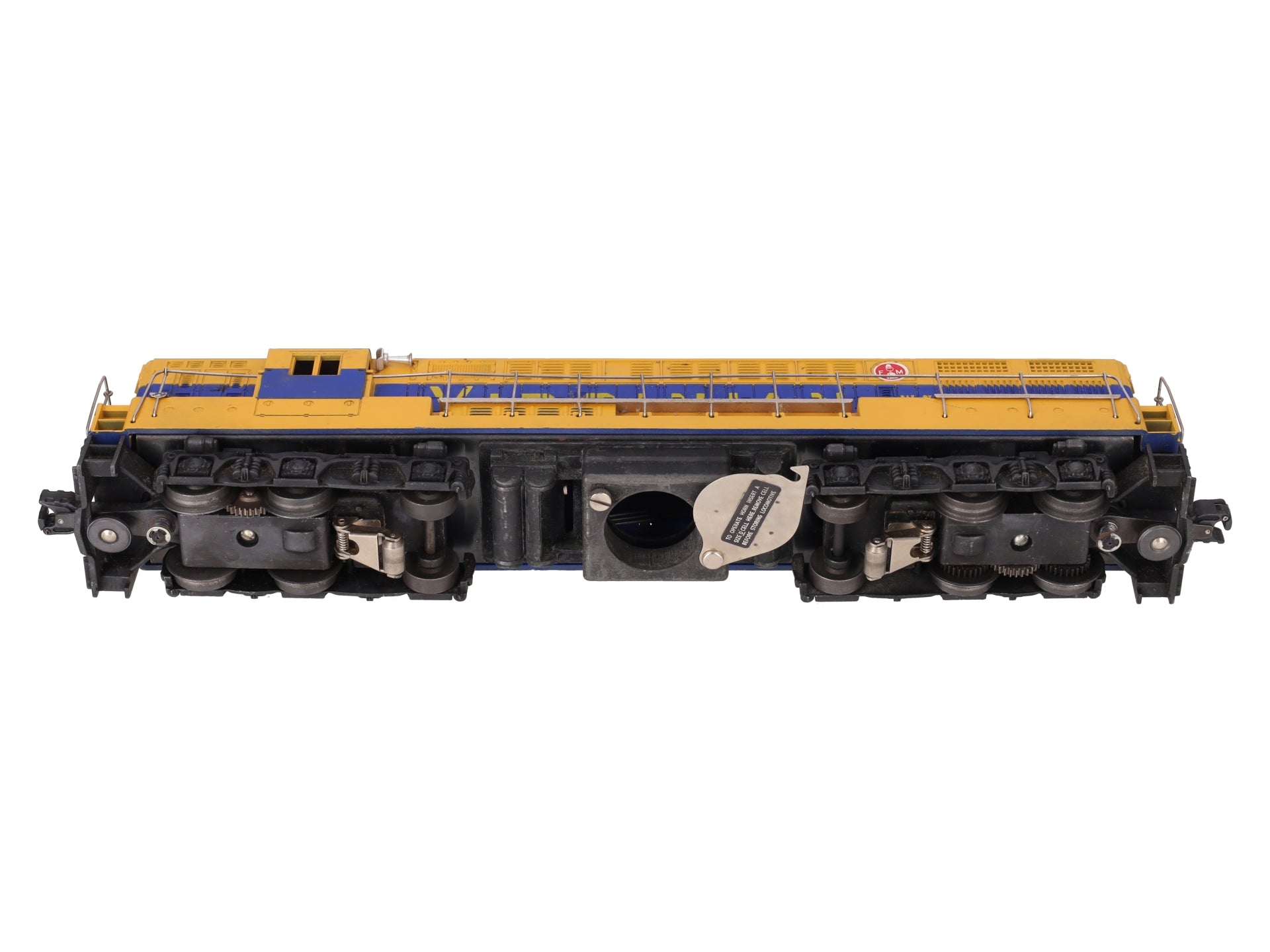 Lionel 2322 Vintage O Virginian Blue & Yellow FM Trainmaster Diesel VG/Box
