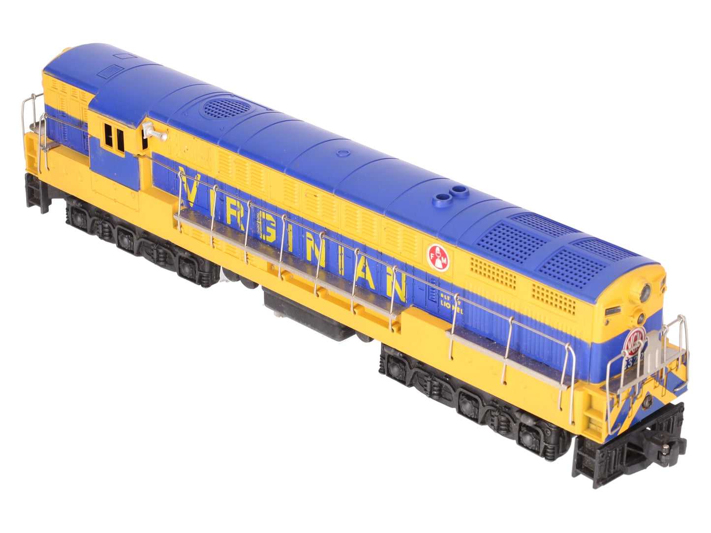 Lionel 2322 Vintage O Virginian Blue & Yellow FM Trainmaster Diesel VG/Box