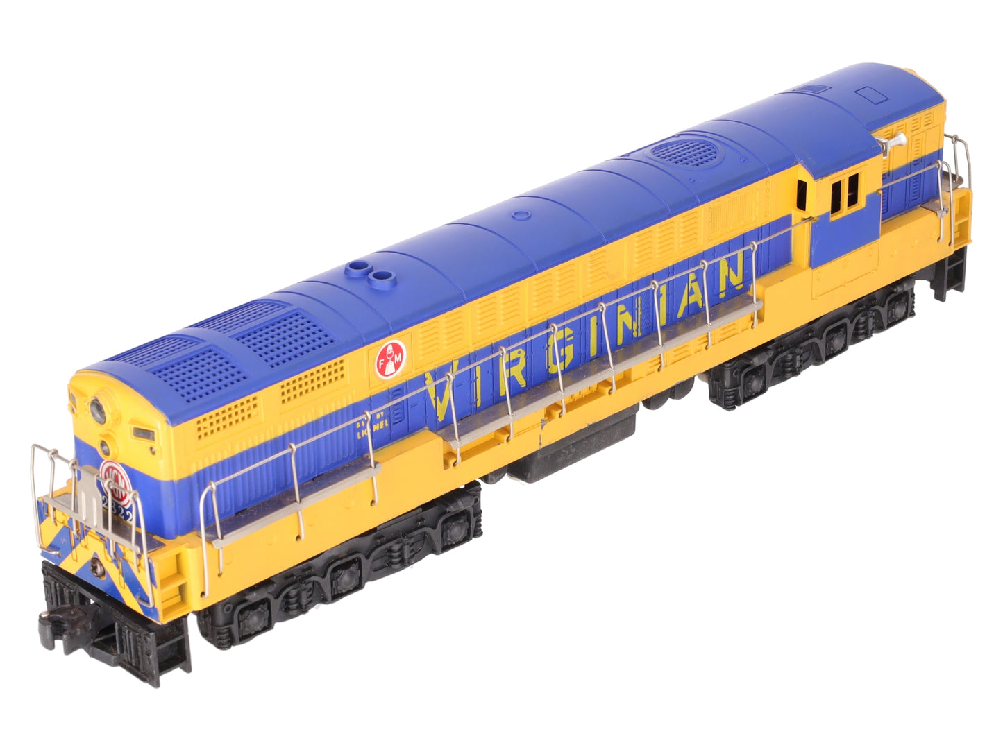 Lionel 2322 Vintage O Virginian Blue & Yellow FM Trainmaster Diesel VG/Box