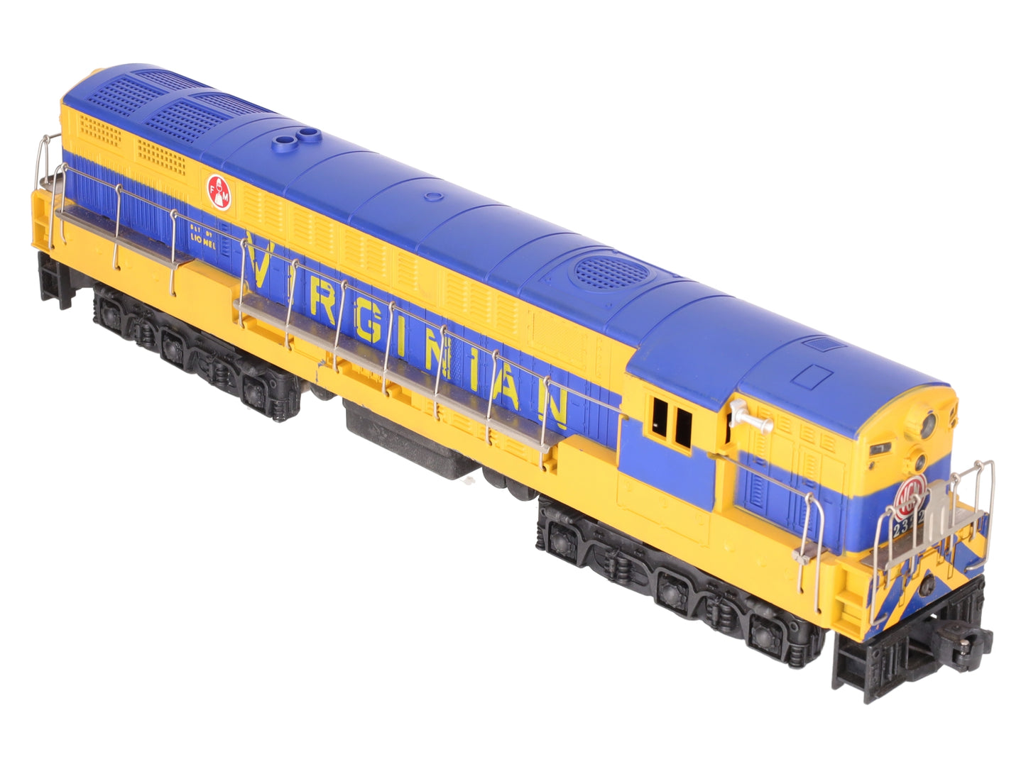 Lionel 2322 Vintage O Virginian Blue & Yellow FM Trainmaster Diesel VG/Box