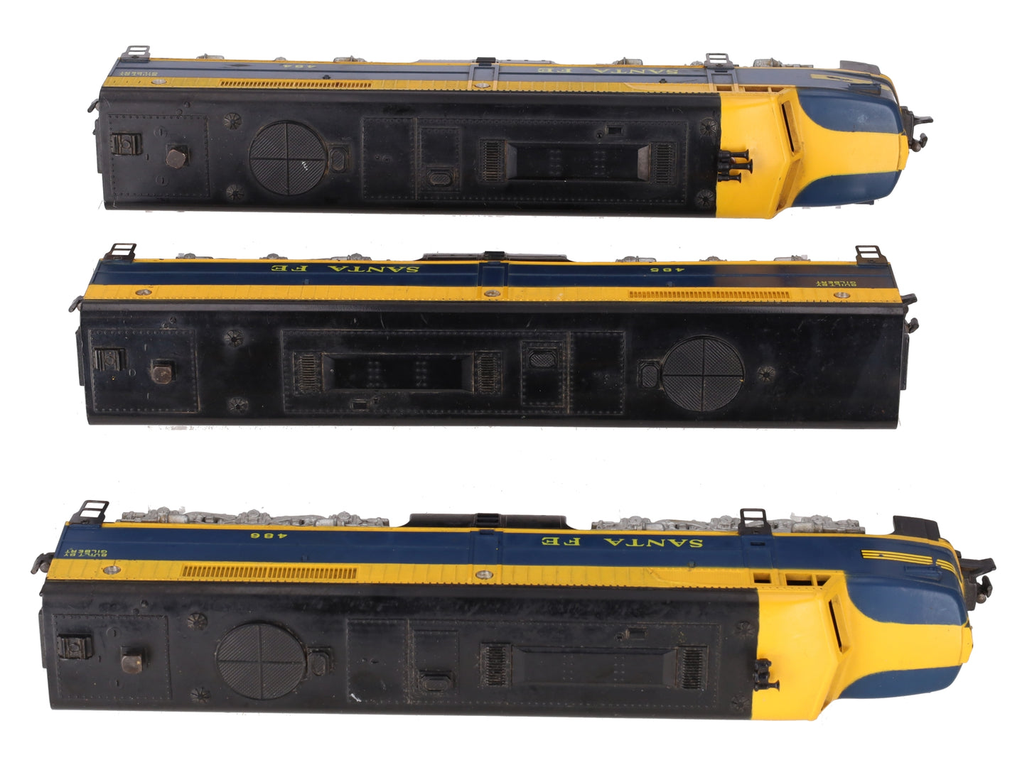American Flyer Vintage S Santa Fe ABA Alco Diesel Locomotives: 484 485 486 VG