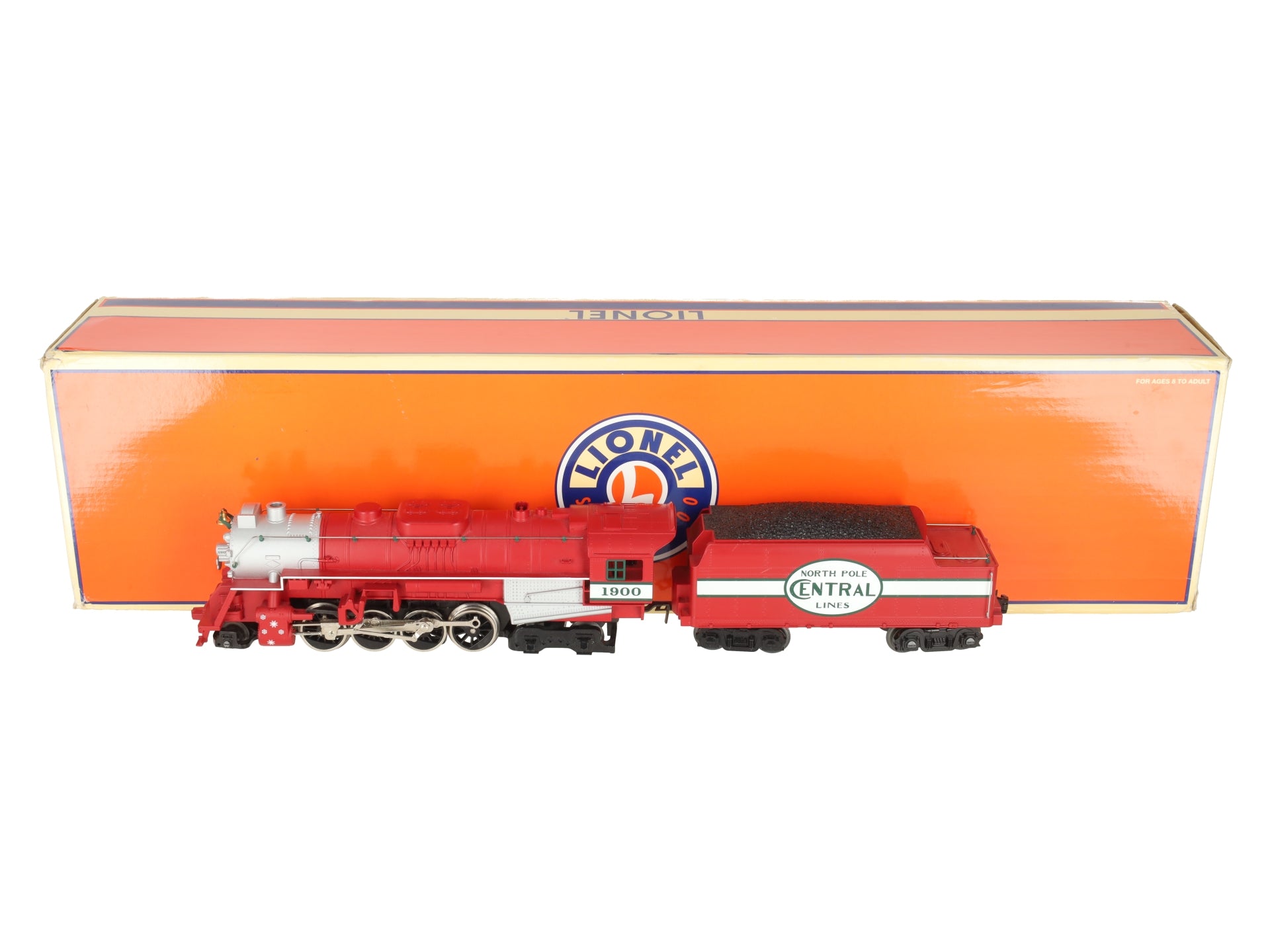 Lionel 6-28646 O North Pole Central Lines 2-8-4 Berkshire Steam Locomotive #1900 EX/Box
