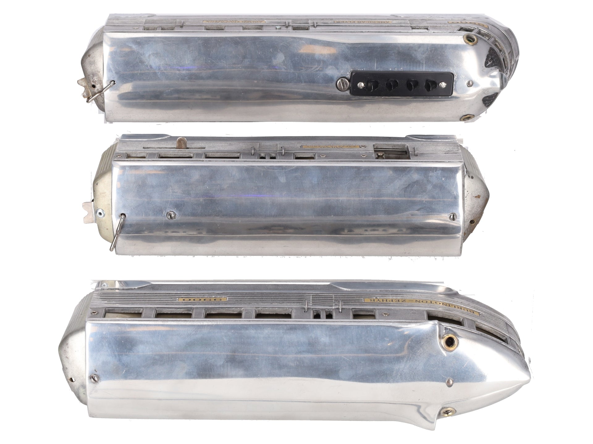 American Flyer 9910 Vintage O  Streamliner Zephyr Power Car Set VG