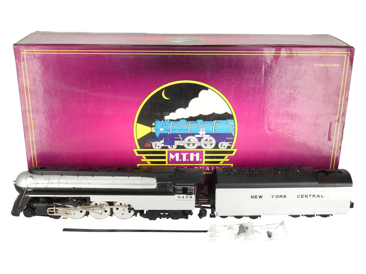 MTH 20-3105-1 O Gauge NYC 4-6-4 Empire Steam Locomotive & Tender w/PS2 #5429 EX/Box
