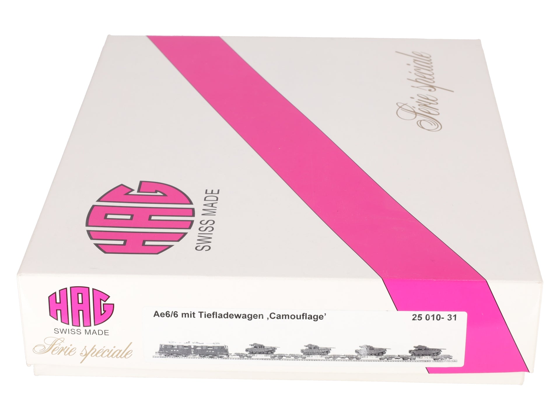 HAG 25 010-31 HO Scale SBB Ae 6/6 Panzerzug Camouflaged Military Train Set LN/Box