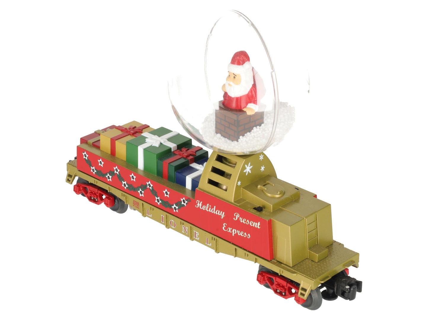 Lionel 6-37035 O Scale Santa's Operating Snow Globe Car EX