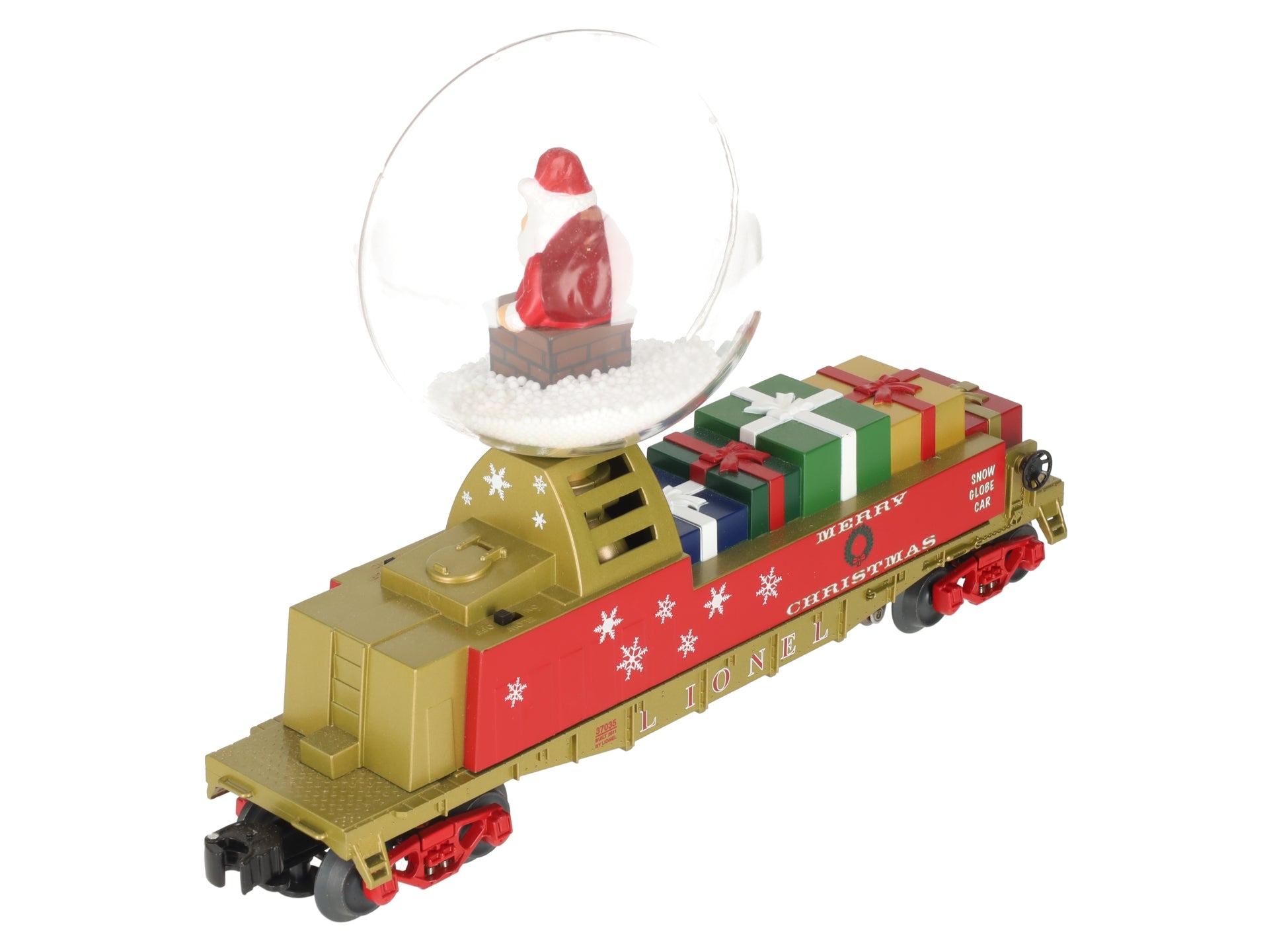 Lionel 6-37035 O Scale Santa's Operating Snow Globe Car EX