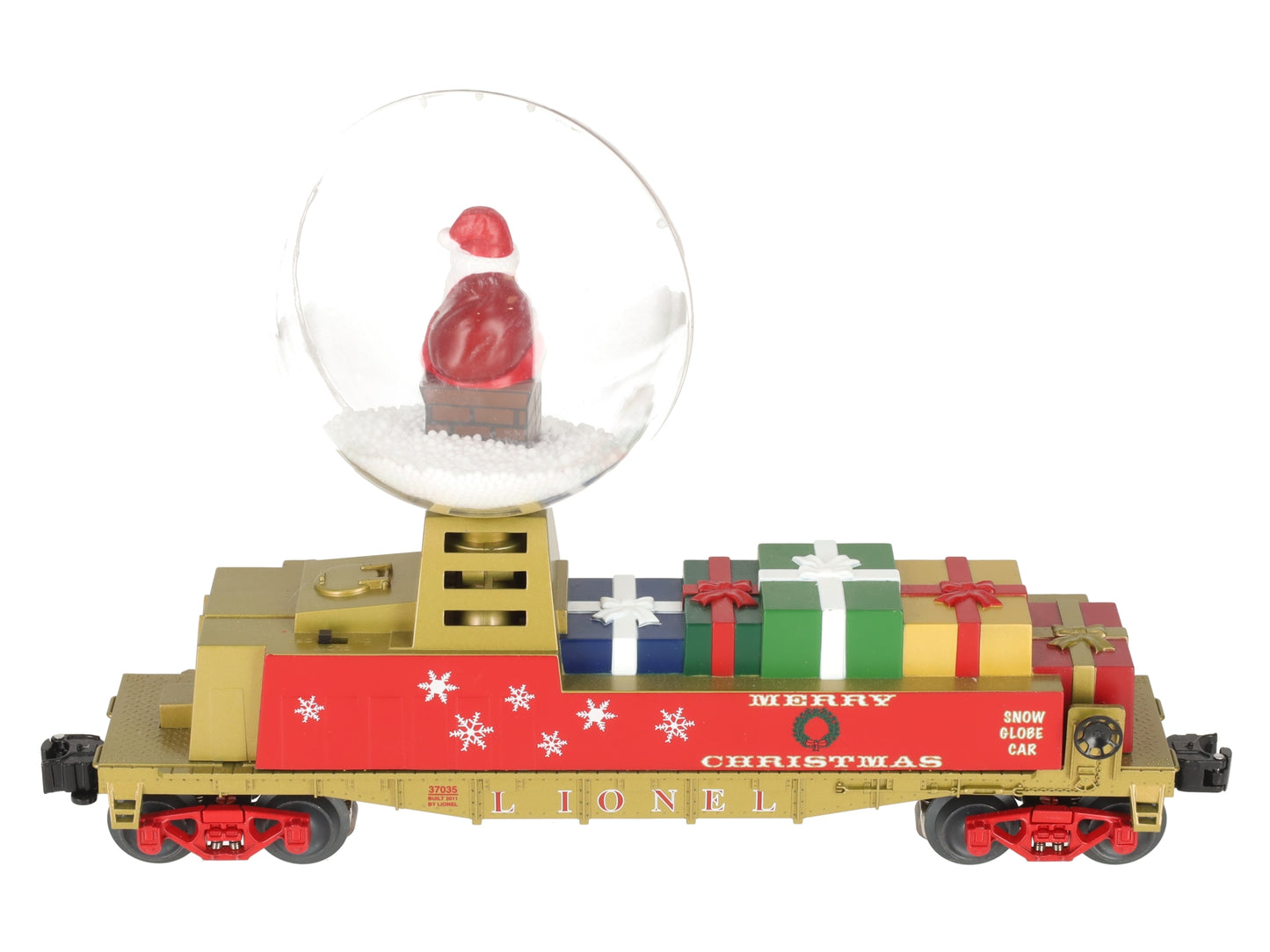 Lionel 6-37035 O Scale Santa's Operating Snow Globe Car EX