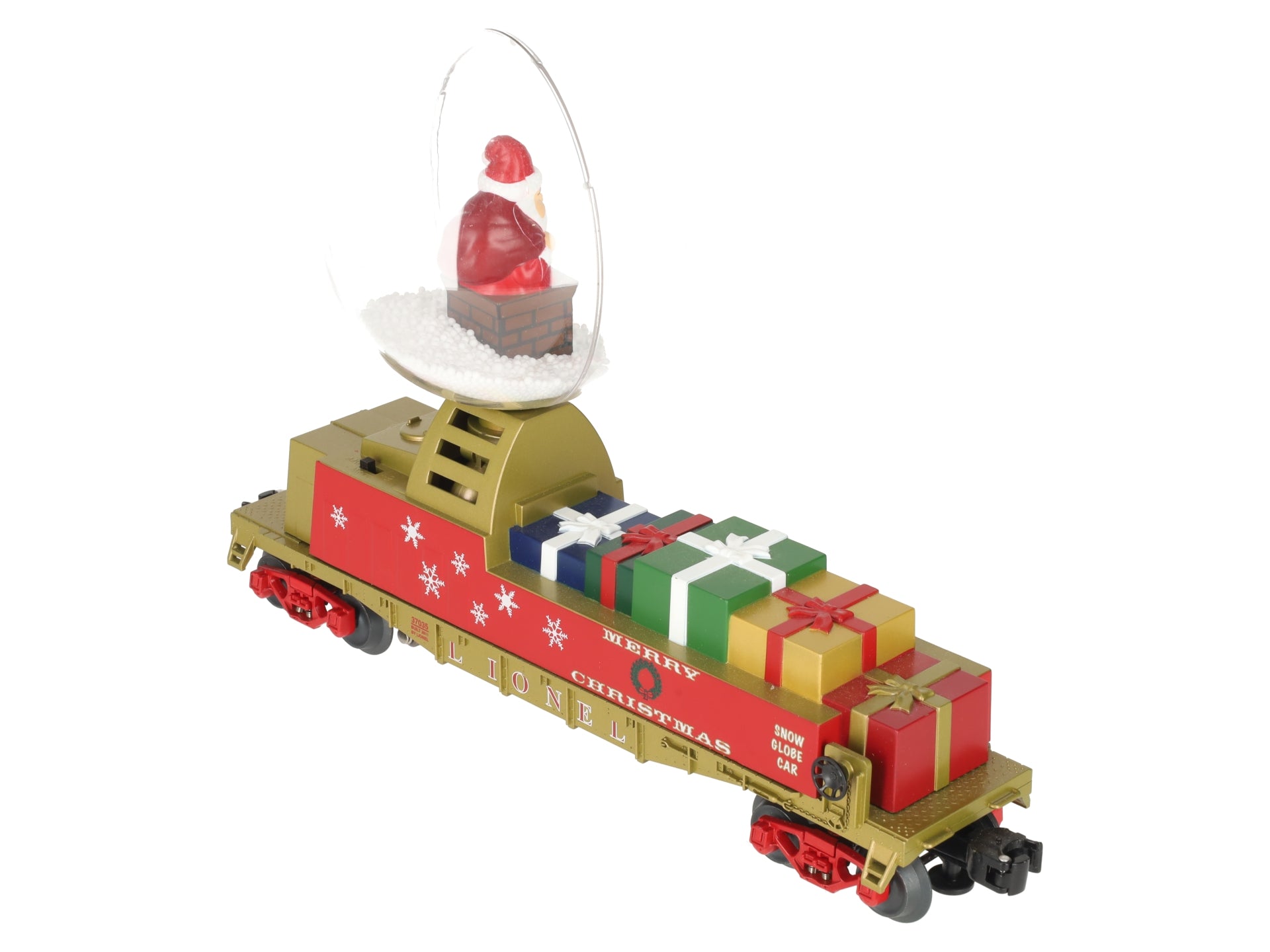 Lionel 6-37035 O Scale Santa's Operating Snow Globe Car EX