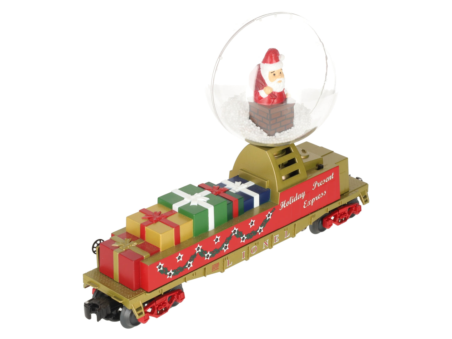 Lionel 6-37035 O Scale Santa's Operating Snow Globe Car EX