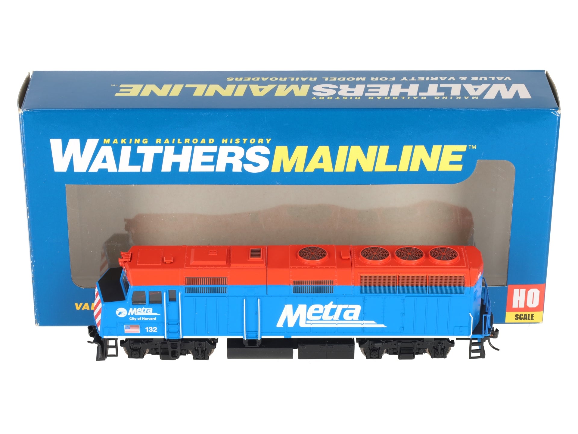 Walthers 910-19460 HO Scale Metra EMD F40PH Locomotive w/Sound & DCC #132 LN/Box