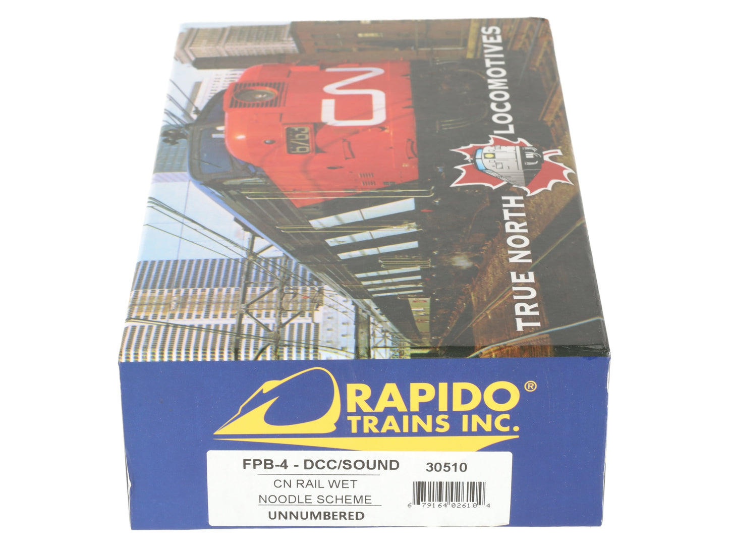 Rapido Trains 30510 HO Canadian National MLW FPB4 Locomotive with Sound & DCC EX/Box