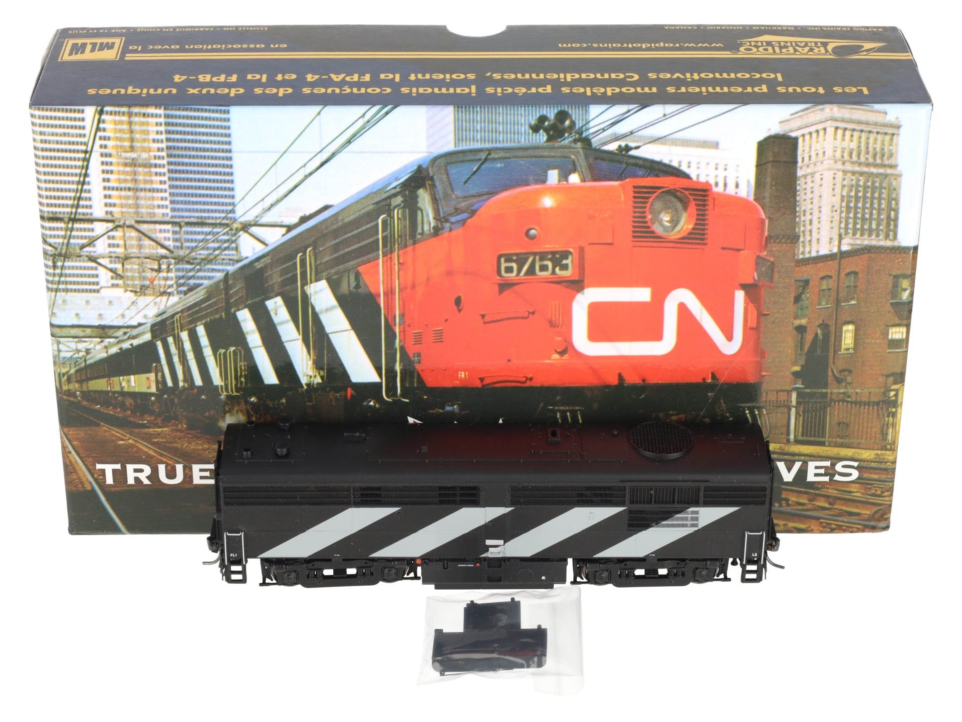 Rapido Trains 30510 HO Canadian National MLW FPB4 Locomotive with Sound & DCC EX/Box