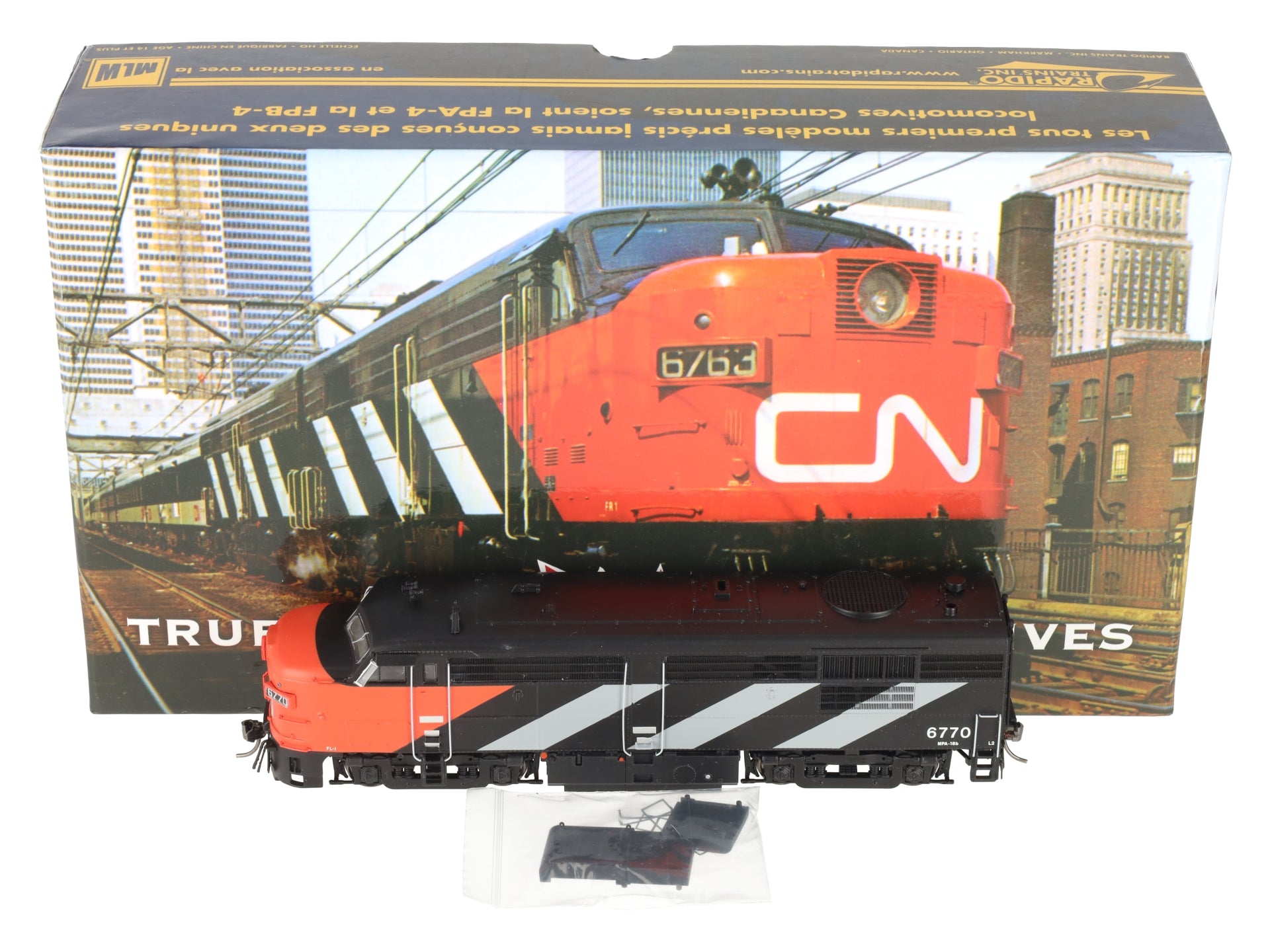 Rapido Trains 20510 HO Scale CN Rail FPA-4 Diesel Locomotive w/ DCC &Sound #6770 LN/Box