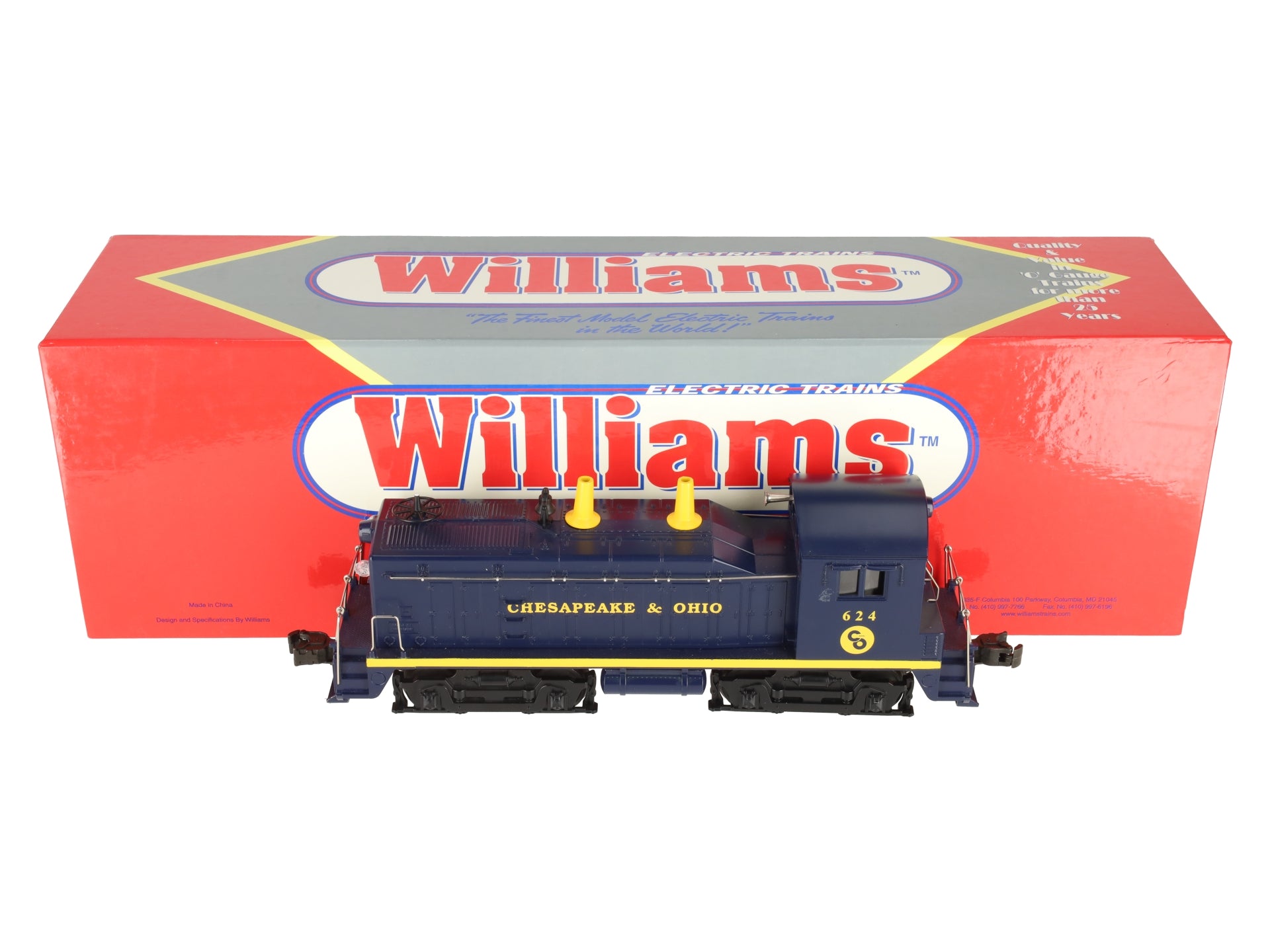 Williams NW-202 O Gauge Chesapeake & Ohio Diesel Locomotive #624 EX/Box