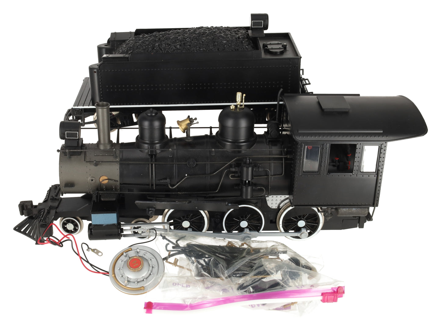 Bachmann 81099 G Scale Unlettered 4-6-0 Steam Locomotive & Tender VG