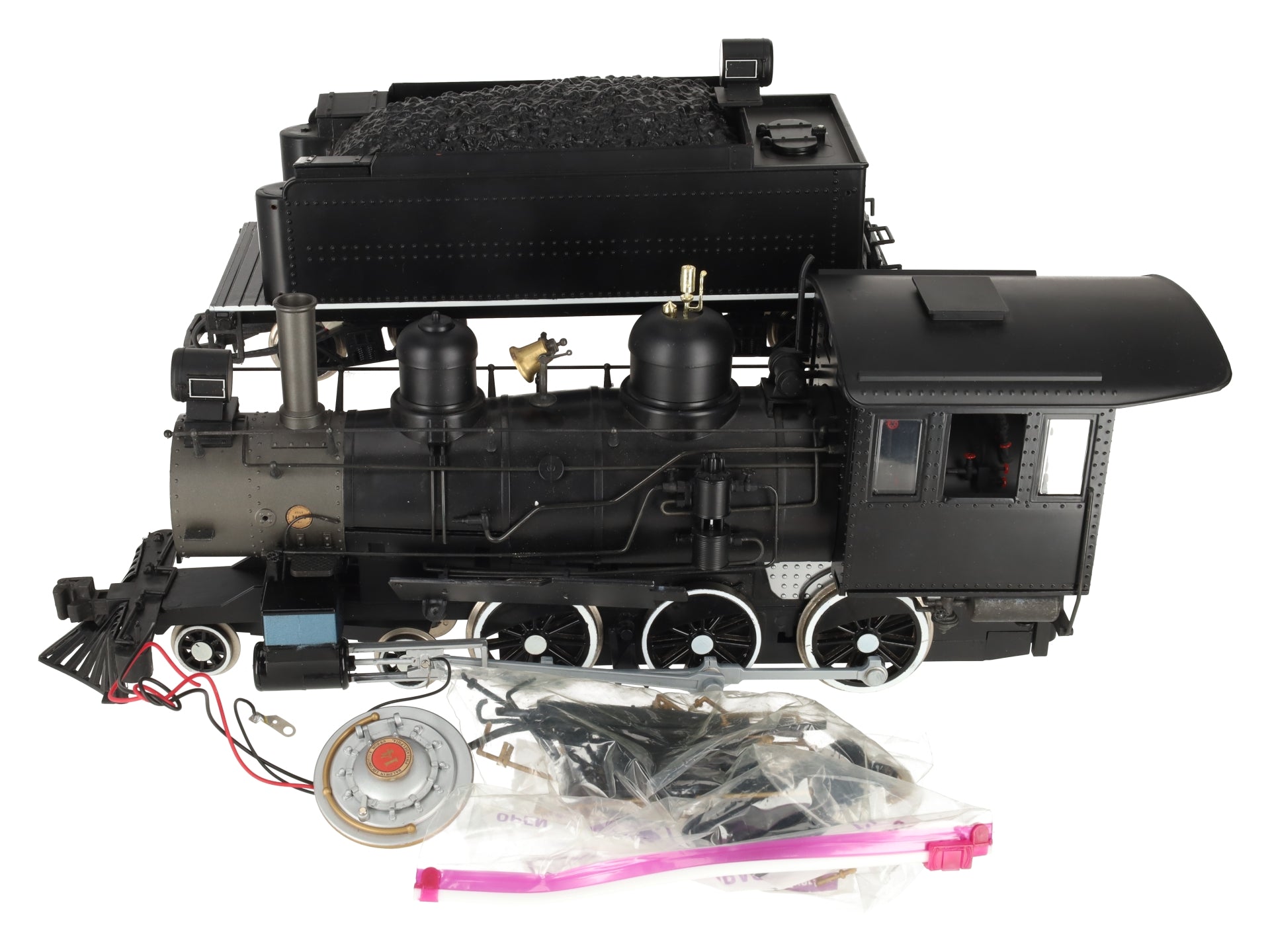 Bachmann 81099 G Scale Unlettered 4-6-0 Steam Locomotive & Tender VG