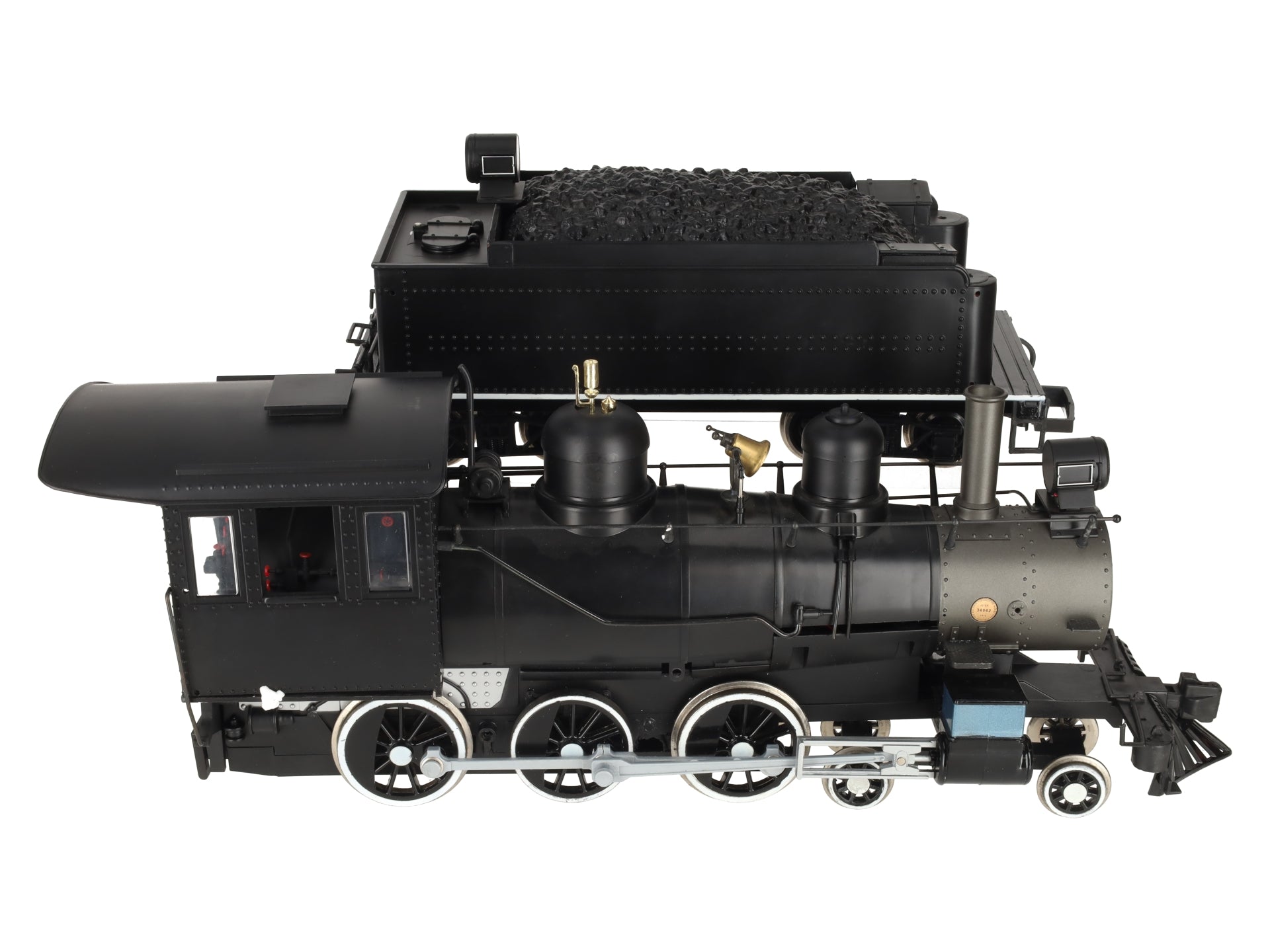 Bachmann 81099 G Scale Unlettered 4-6-0 Steam Locomotive & Tender VG