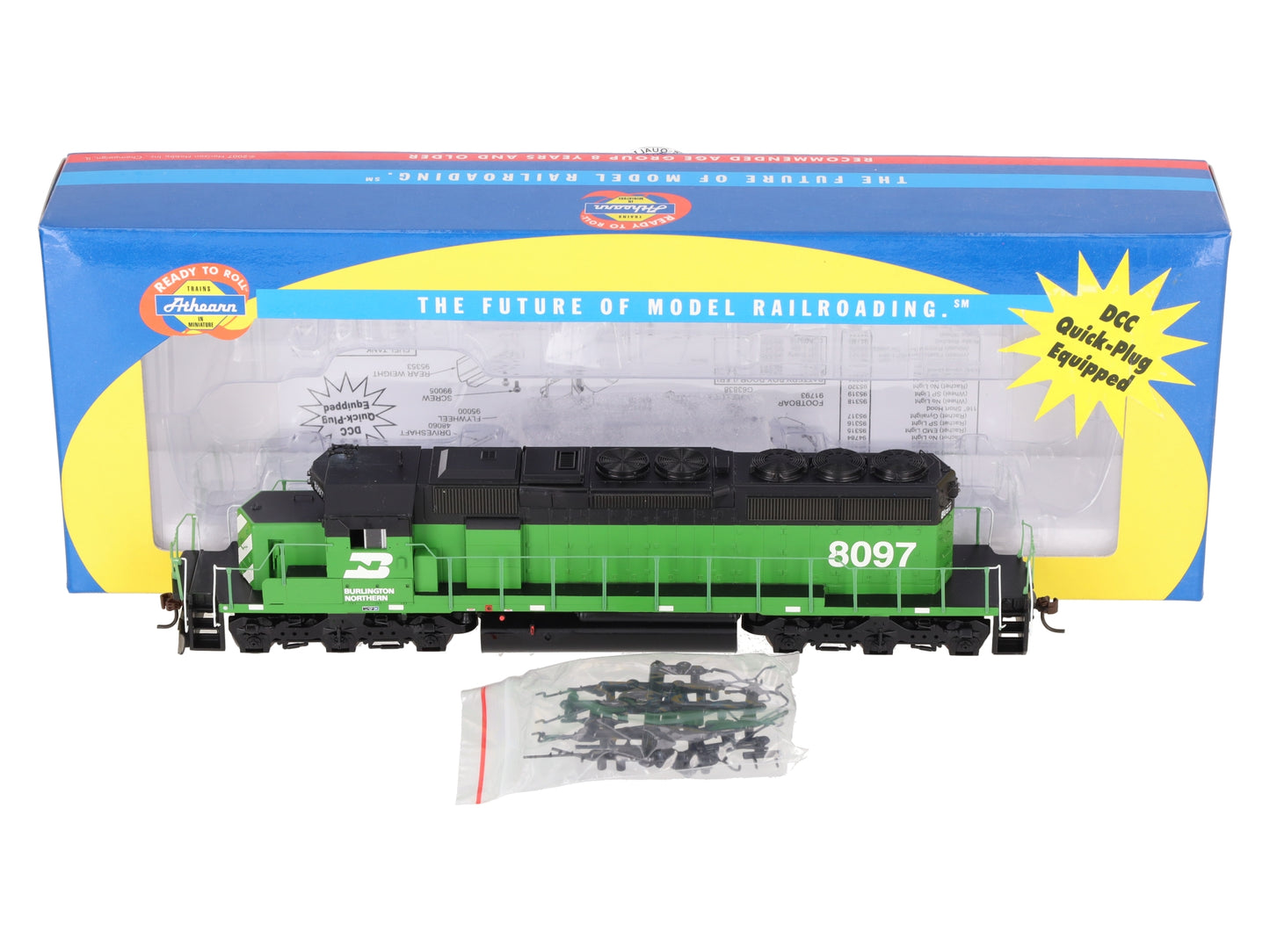 Athearn 95206 HO Scale Burlington Northern SD40-2 Diesel Locomotive #8097 LN/Box