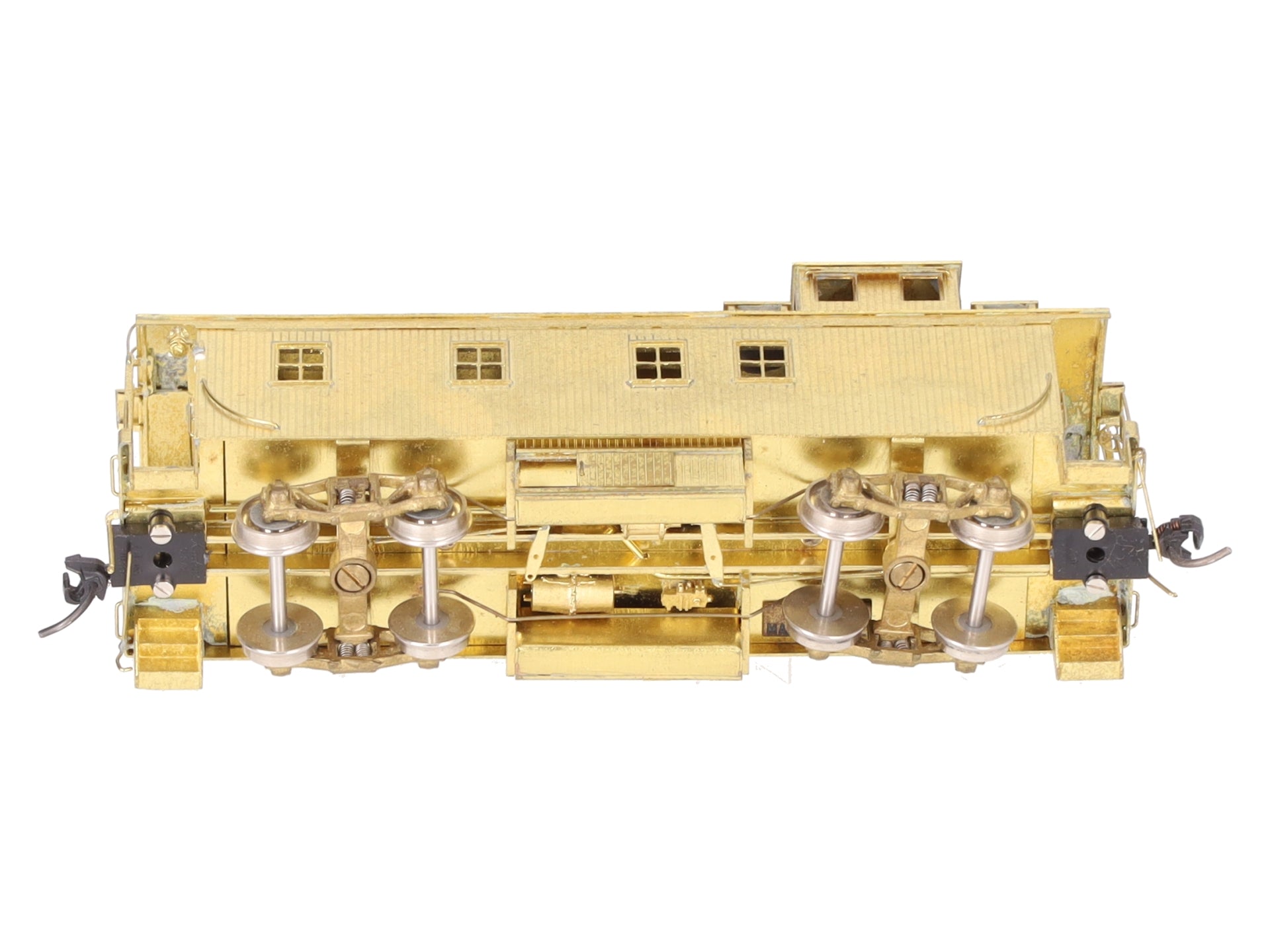 Pecos River Brass HO Scale BRASS Santa Fe Wood Caboose - 1950's Version EX/Box