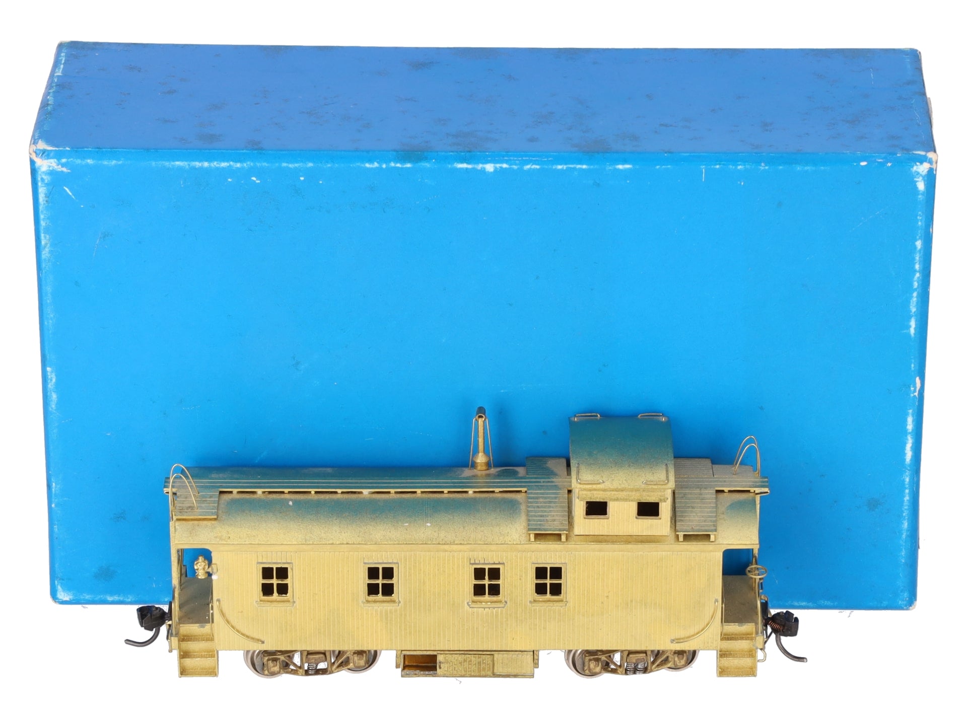 Pecos River Brass HO Scale BRASS Santa Fe Wood Caboose - 1950's Version EX/Box