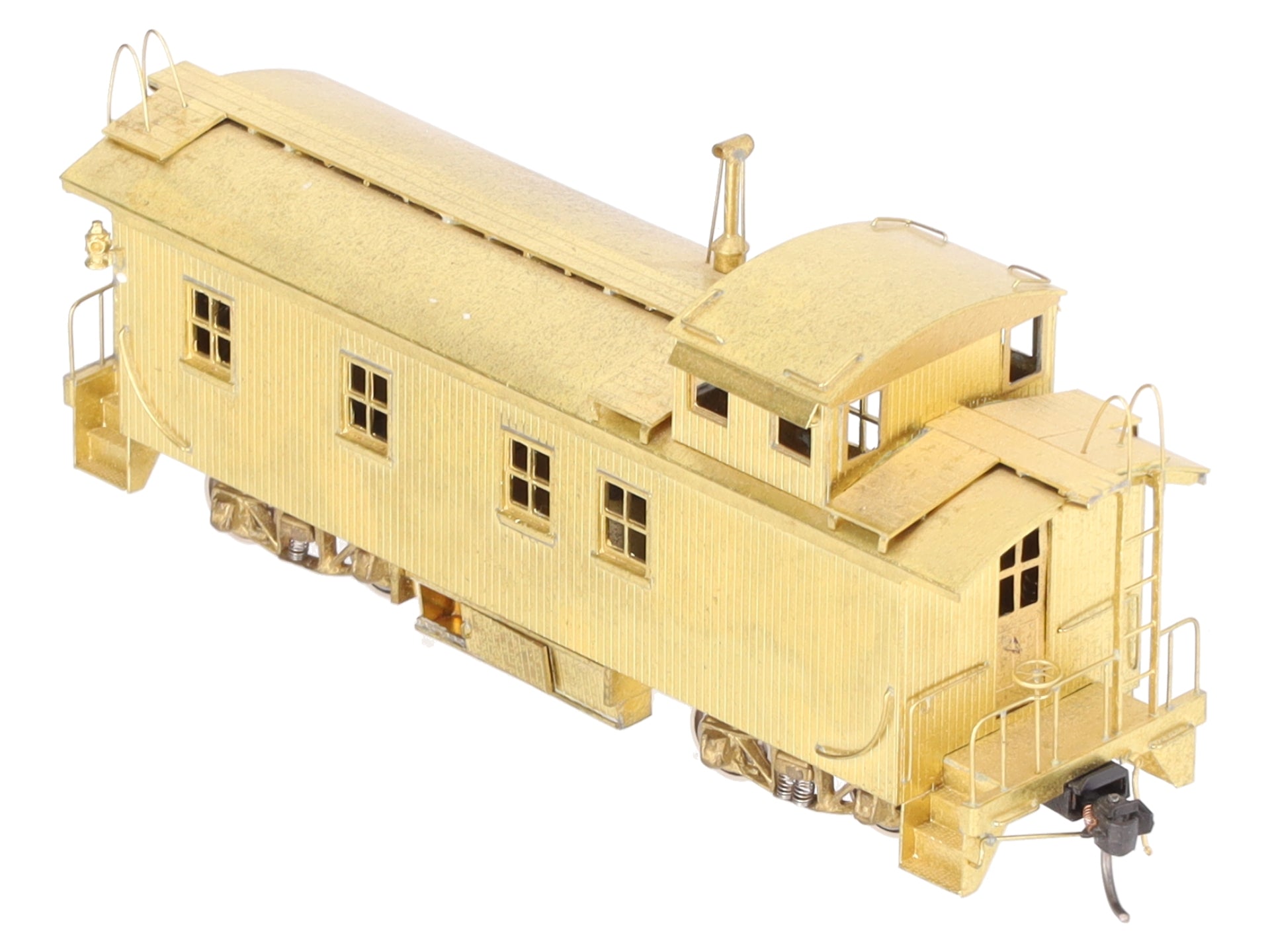 Pecos River Brass HO Scale BRASS Santa Fe Wood Caboose - 1950's Version EX/Box